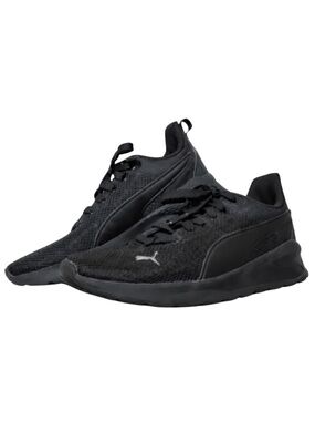 Puma Black Mesh & Synthetic Running Shoes – Size 6C EUC